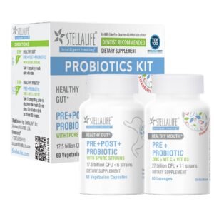 Version 1.0.0 StellaLife Probiotics Kit con pastillas y cápsulas