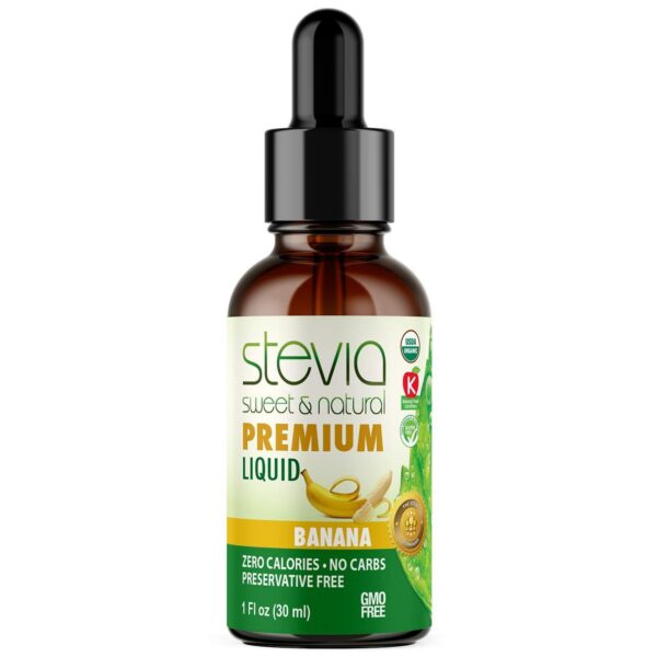 Stevia líquida sabor plátano Stevia International botella 30 ml