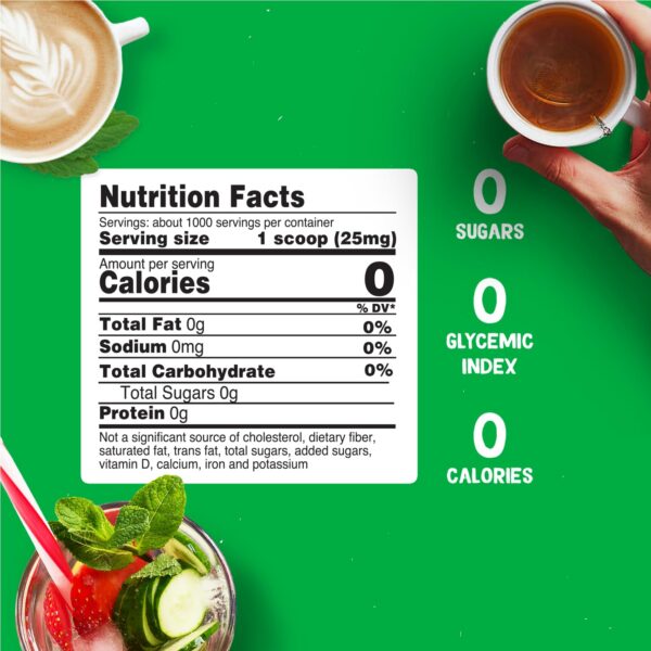 Stevia natural Pyure en polvo con microcucharilla