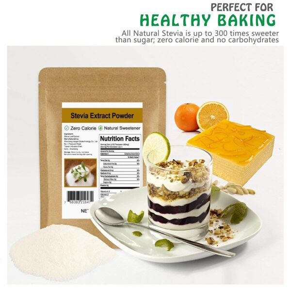 Stevia en polvo CCnature alternativa al azúcar para cocina y bebidas