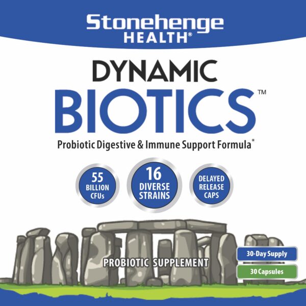 Suplemento probiótico Dynamic Biotics para mujeres Stonehenge Health