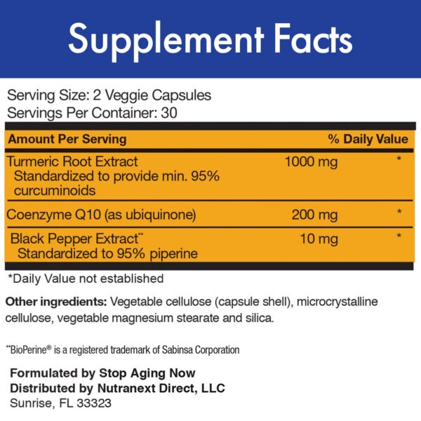 Curcumina CoQ10 cápsulas
