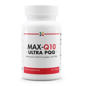 Version 1.0.0 Stop Aging Now Max-Q10 Ultra CoQ10 BioPQQ etiqueta frontal