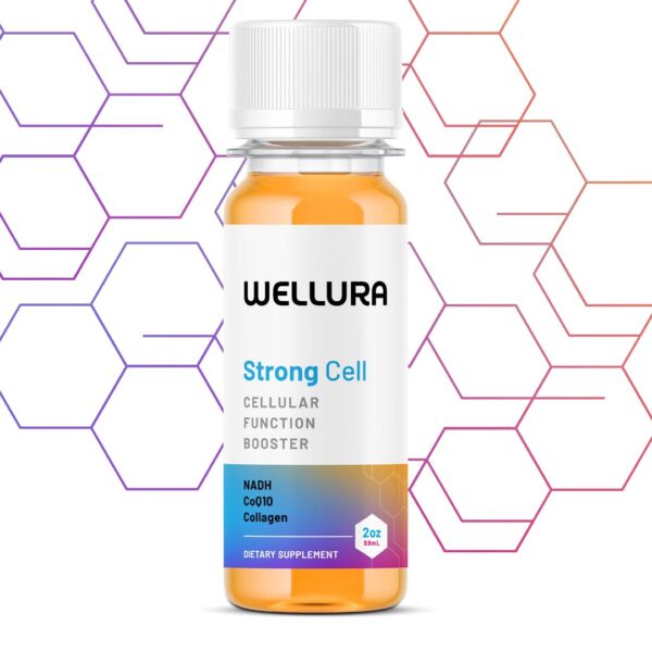 Version 1.0.0 Botella de Strong Cell con etiqueta