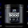 Etiqueta frontal de STS Creatine Monohidrato