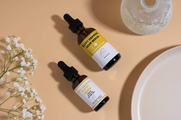 Suero líquido biotina y aceite cáñamo para crecimiento capilar