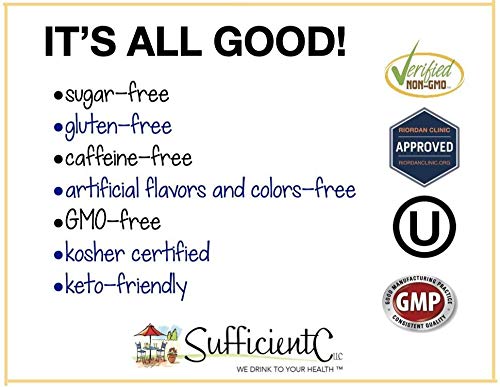 Sufficient-C suplemento bebida vitamina c 4000mg caucion estomacal