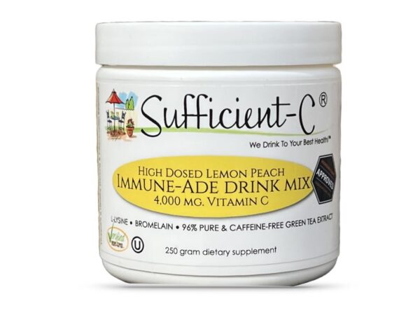 Sufficient-C mezcla bebida vitamina c 4000mg limon durazno