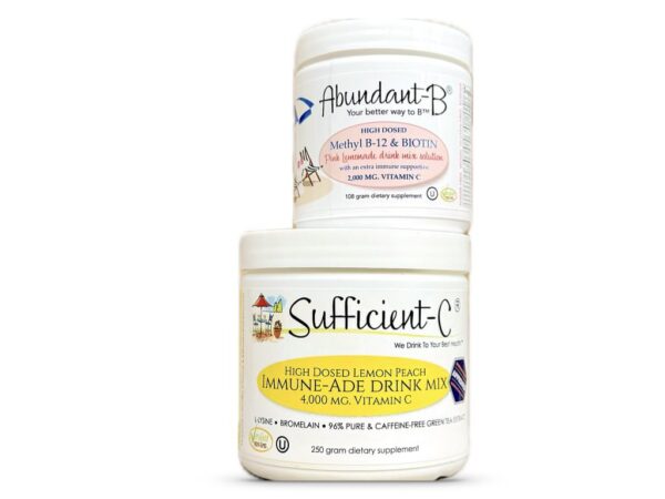 Sufficient-C pink lemonade drink mix sobre de vitamina C