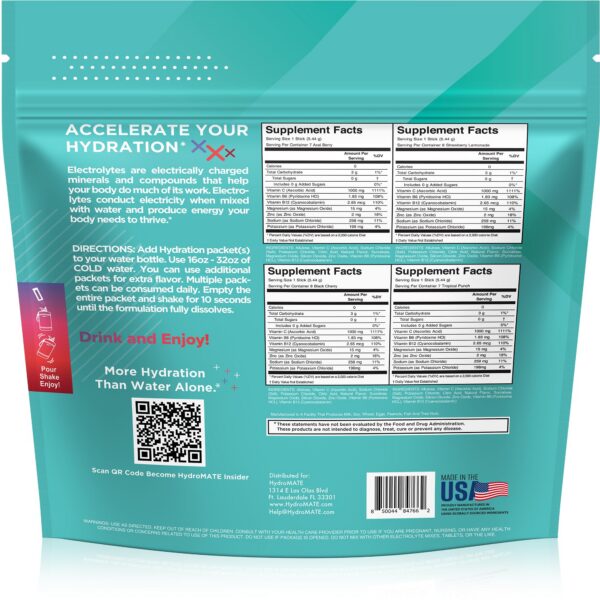 Version 1.0.0 Sugar Free Electrolytes Packets