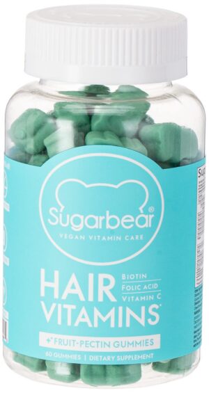 Sugarbear gomitas para cabello biotina 6000mcg frasco