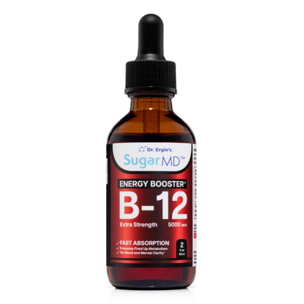 Frasco SugarMD B12 5000 mcg gotas líquidas 60 ml