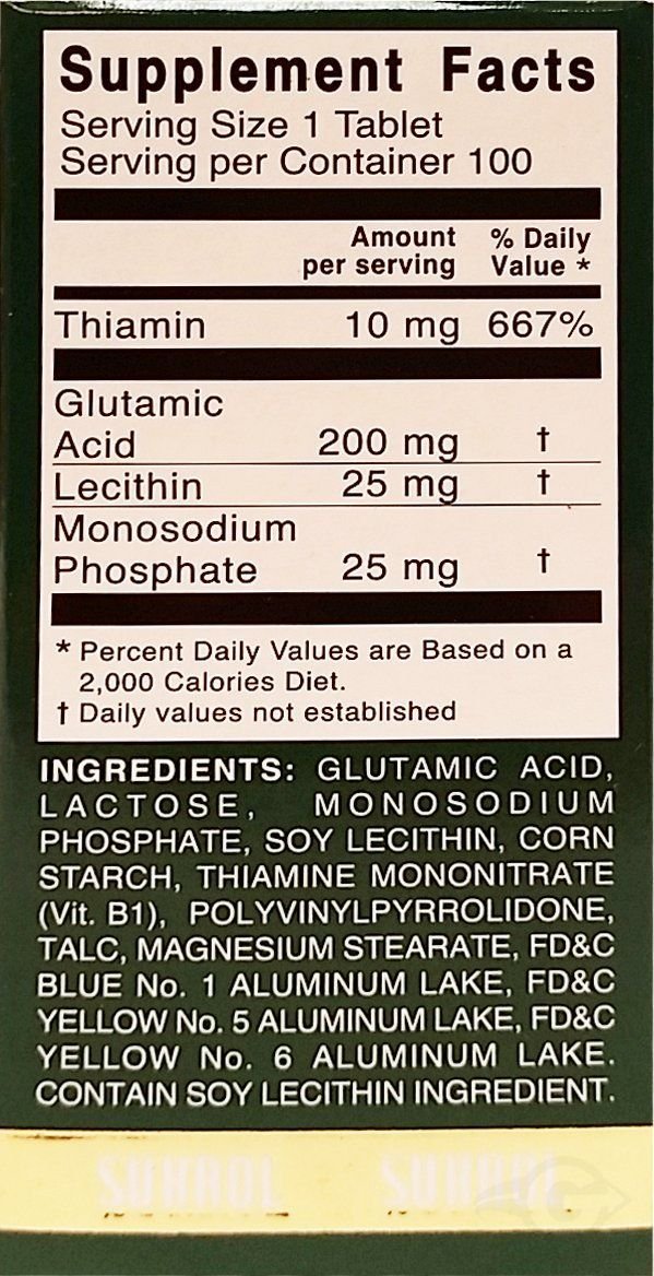 Detalle de tabletas Sukrol Multivitaminico