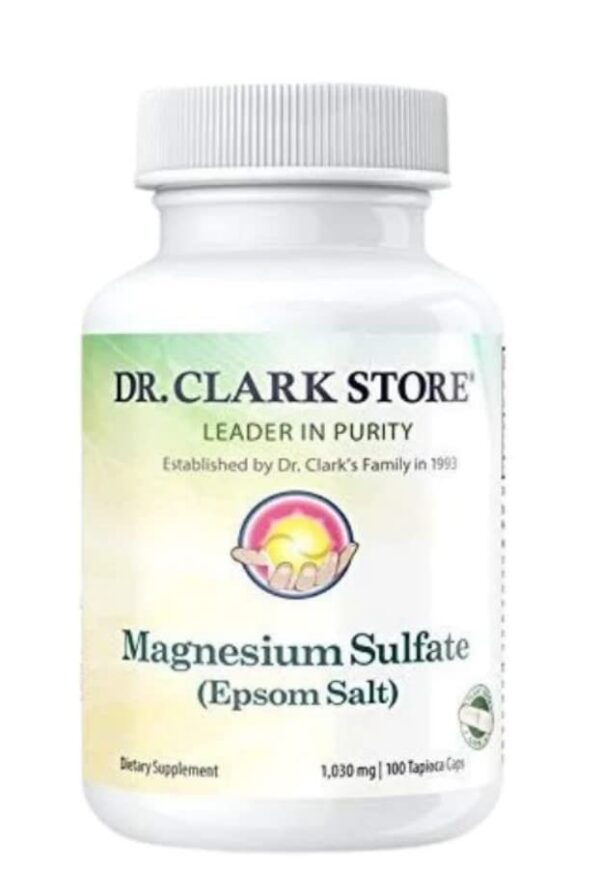 Capsulas de sulfato de magnesio en tapioca