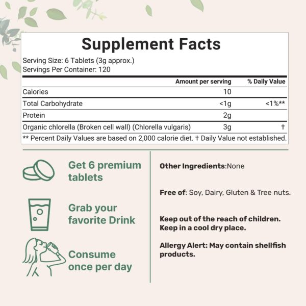 Suministro 4 meses clorela orgánica Micro Ingredients