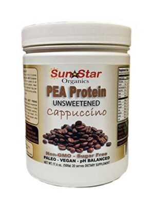 Frente de producto Sun Star Organics proteina guisante