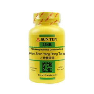 Sun Ten cápsulas de ginseng combinación nutritiva frasco