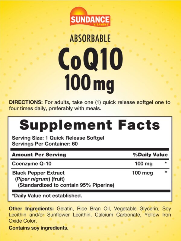 Close-up de cápsulas suaves CoQ10