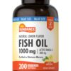 Frasco Sundance Fish Oil Softgels 1000 mg limón