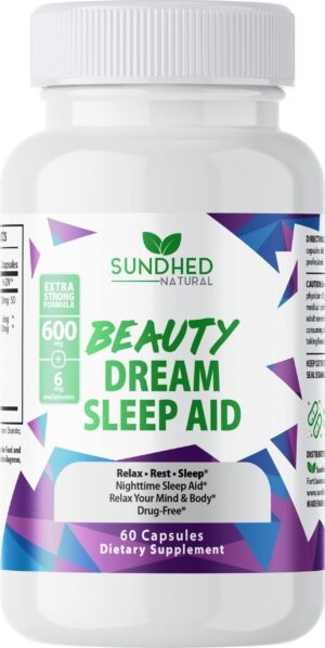 Frasco Sundhed Natural Beauty Dream Suplemento para Dormir 60 cápsulas