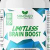 Sundhed Natural cápsulas Limitless Brain Boost envase frontal
