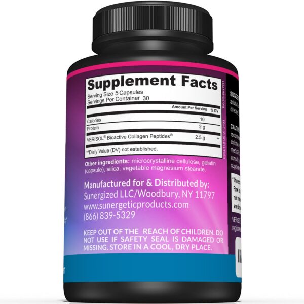 Etiqueta de VERISOL Collagen Sunergetic