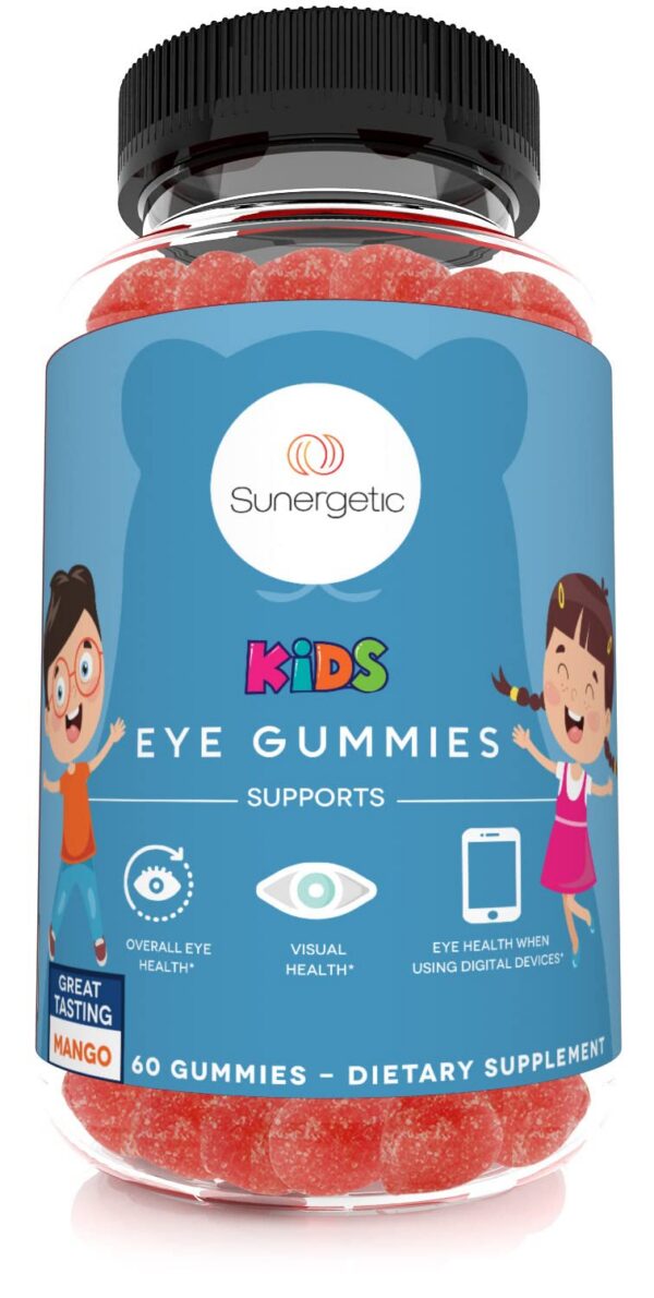 Sunergetic Eye Gummies frontal etiqueta