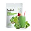 Sunfood Organic Supergreens & Protein frasco y etiqueta