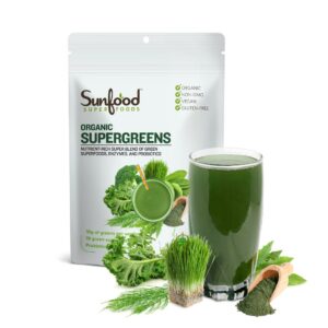 Bolsa de Sunfood Supergreens Polvo de Superalimentos