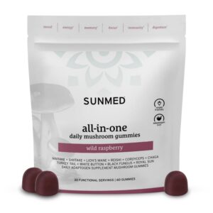SUNMED gummies suplemento hongos funcionales enfoque energía inmunidad