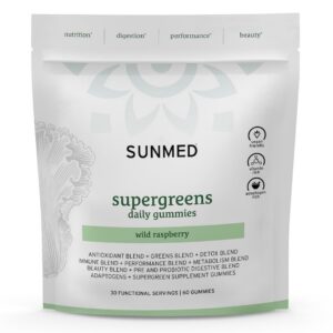 SUNMED Supergreens Gummies en envase