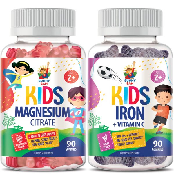 Gomitas de hierro SUNNY SAM frasco frontal