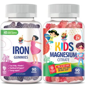 Gominas SUNNY SAM magnesio y hierro frambuesa y uva