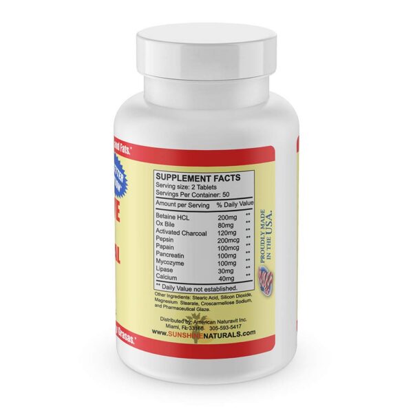 Caja Sunshine Naturals 100 tabletas