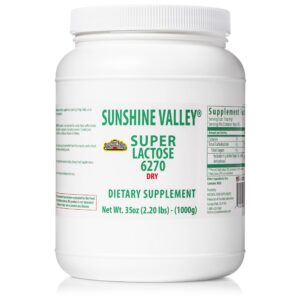 Version 1.0.0 Frente del envase Sunshine Valley polvo de lactosa seco