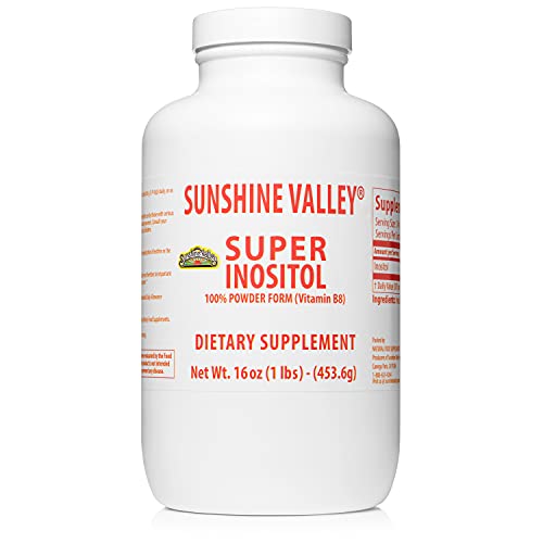 Sunshine Valley Super Inositol polvo suplemento 16 oz