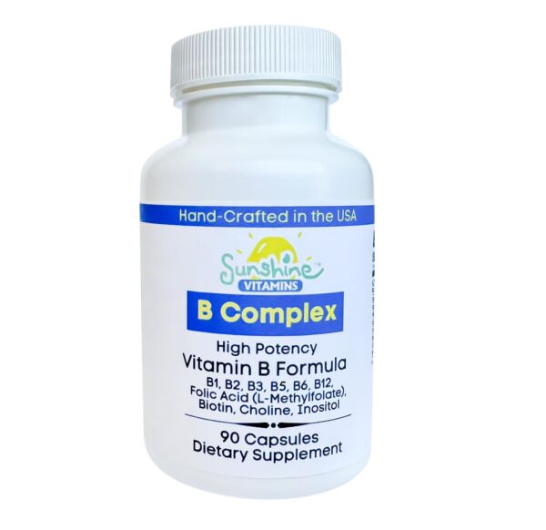 Version 1.0.0 Sunshine Vitamins complejo vitaminas b frasco 90 cápsulas