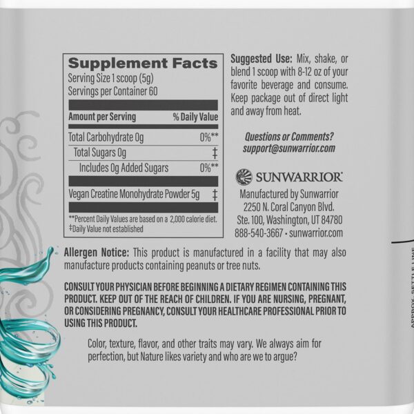 Version 1.0.0 Detalle de porciones Sunwarrior vainilla