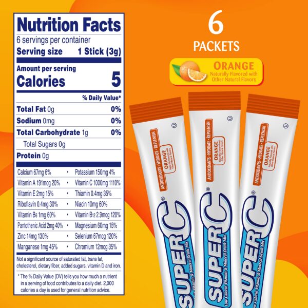 Etiqueta de ingredientes de Super C