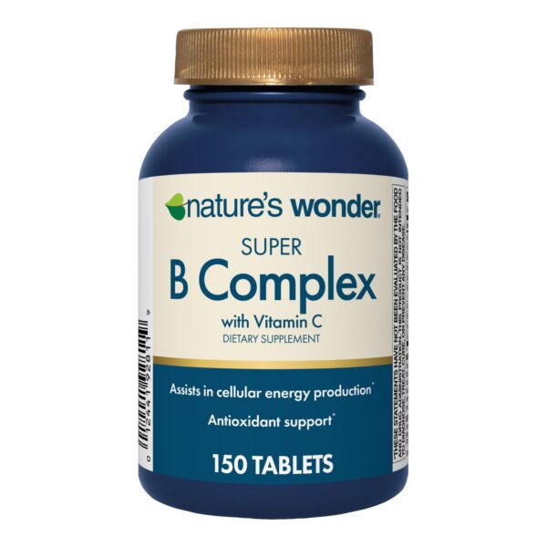 Super Complejo B Nature's Wonder frasco 150 tabletas
