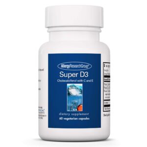 Super D3 Allergy Research Group suplemento vitamina D3 cápsulas vegetarianas