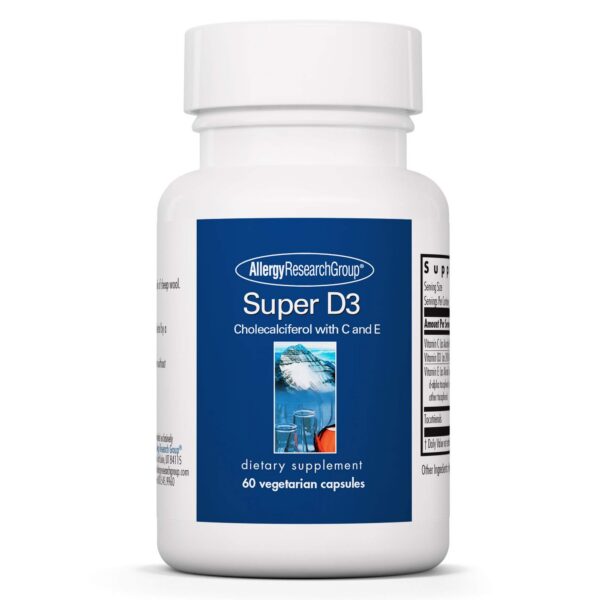 Super D3 Allergy Research Group suplemento vitamina D3 cápsulas vegetarianas