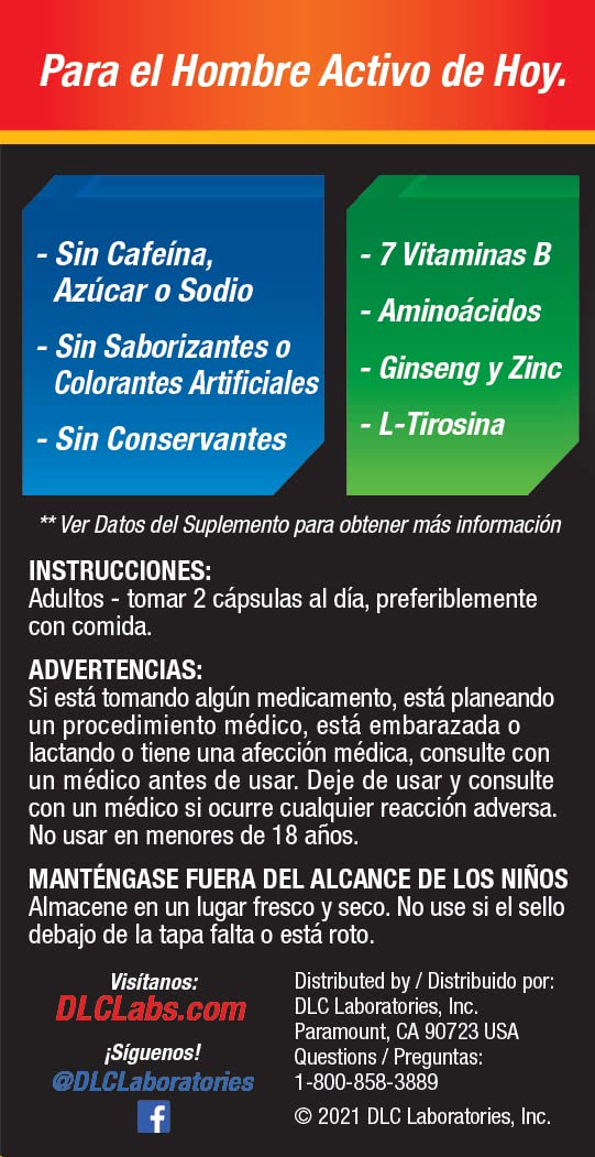 Super Macho sin azúcar y cafeína para hombres activos