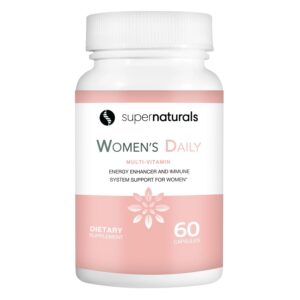 Super Naturals Health multivitamínico vegano para mujeres 60 cápsulas