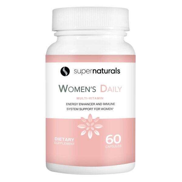 Super Naturals Health multivitamínico vegano para mujeres 60 cápsulas