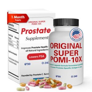 Super POMI 10X suplemento para próstata 90 cápsulas
