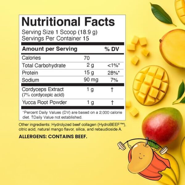 Mezcla del sabor mango en agua o batidos