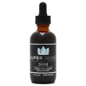 Frasco Super Silver 500 ppm plata coloidal con gotero