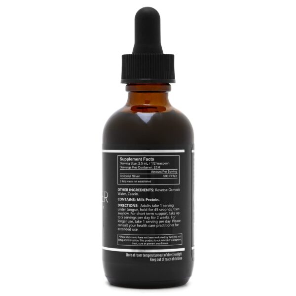 Version 1.0.0 Frasco de plata coloidal 2 onzas