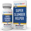 Super Slumber Helper tabletas micro linguales melatonina sueño natural